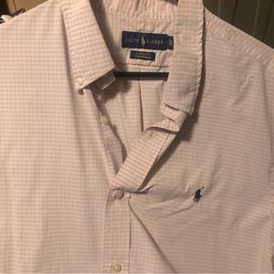 Polo Ralph Lauren, Pink, Buttoned Up Long Sleeve. XL
